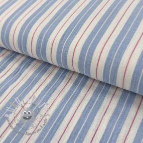Mussola/Doppia garza YARN DYED Line blue