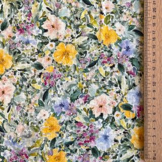 Viscosa con lino CREPE Flowers Simi digital print