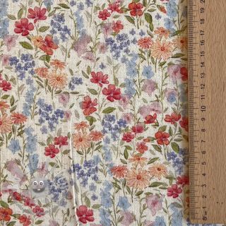 Viscosa con lino CREPE Flowers Gina digital print