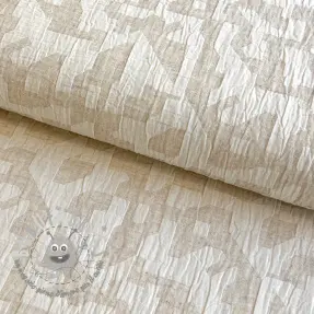 Tessuto di cotone con lino JACQUARD Abstarct natural