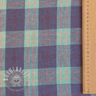 Viscosa con lino YARN DYED Square green