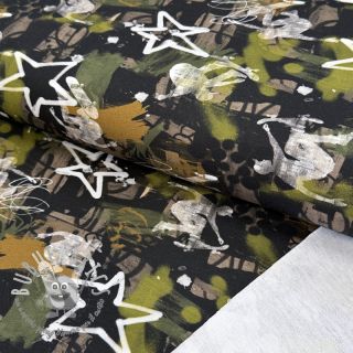 Felpa Graffiti army green digital print