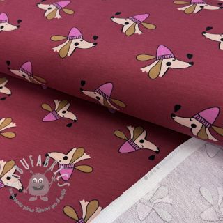 Felpa Dogs and hearts red