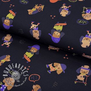 Jersey Dogs navy digital print