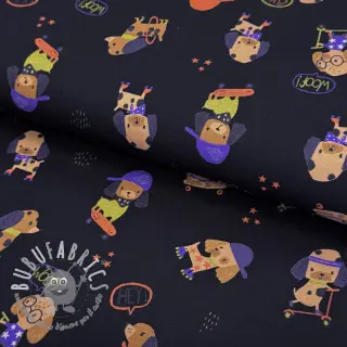 Jersey Dogs navy digital print