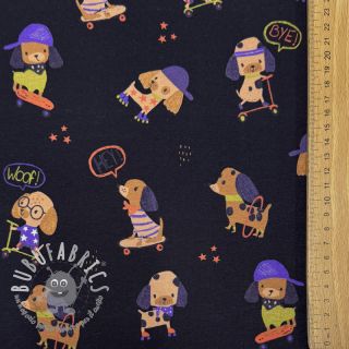 Jersey Dogs navy digital print