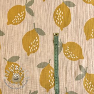 Mussola/Doppia garza Lemons sand