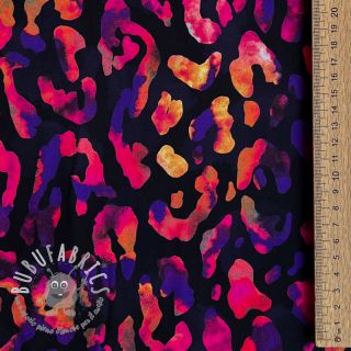 Viscosa RADIANCE Animal skin black digital print