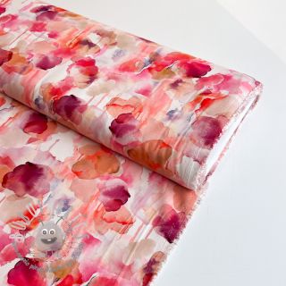Viscosa ROSELLA STRETCH Abstract pink digital print