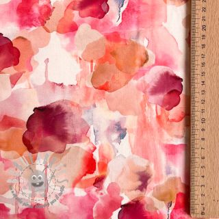 Viscosa ROSELLA STRETCH Abstract pink digital print