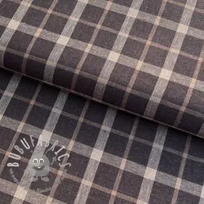Viscosa con lino YARN DYED Block brown