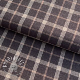 Viscosa con lino YARN DYED Block brown
