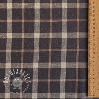 Viscosa con lino YARN DYED Block brown