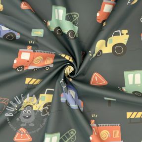 Raincoat fabric Vehicles army green