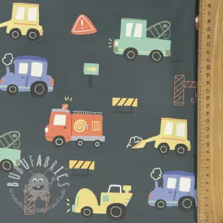 Raincoat fabric Vehicles army green