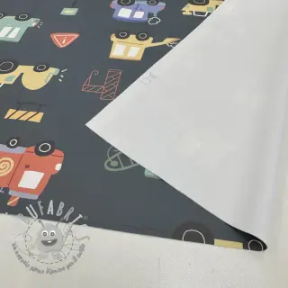 Raincoat fabric Vehicles army green