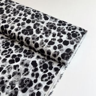 Viscosa SATIN Animal skin black digital print