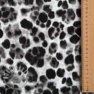 Viscosa SATIN Animal skin black digital print
