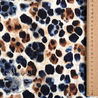 Viscosa SATIN Animal skin ecru digital print