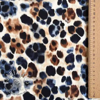 Viscosa SATIN Animal skin ecru digital print