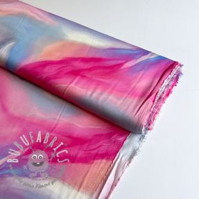 Viscosa SATIN Illusion pink digital print