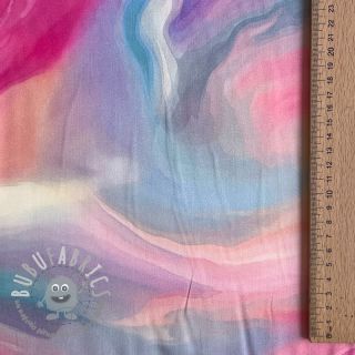 Viscosa SATIN Illusion pink digital print