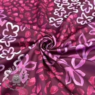 Raso ROYAL MICRO Abstarct bordeaux