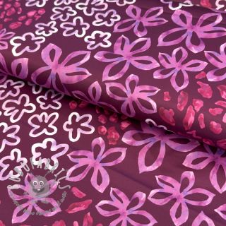 Raso ROYAL MICRO Abstarct bordeaux