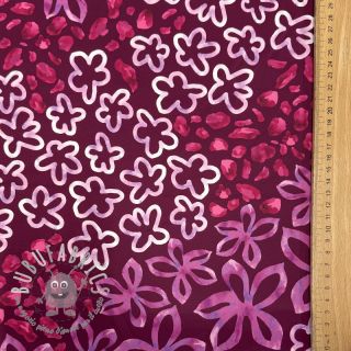 Raso ROYAL MICRO Abstarct bordeaux