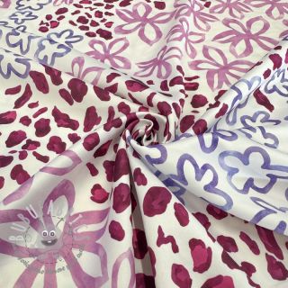 Raso ROYAL MICRO Abstarct white