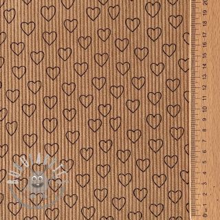 Velluto a coste STRETCH Little love sand