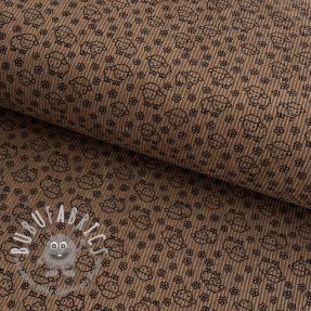 Velluto a coste STRETCH Little sheep taupe