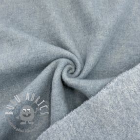 Tessuto per cappotti PRATO wool light blue melange