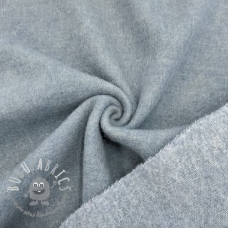Tessuto per cappotti PRATO wool light blue melange
