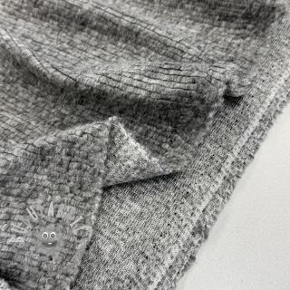 Tessuto per cappotti PRATO wool light grey melange