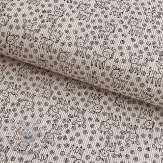 Velluto a coste STRETCH Little deer light sand