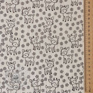 Velluto a coste STRETCH Little deer light sand