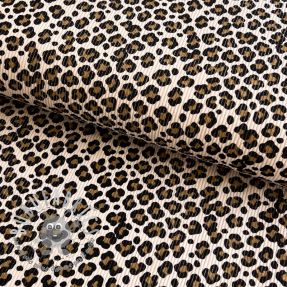 Menčester STRETCH Little Leopard light sand