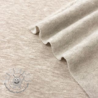 Felpa garzata JOGGING beige melange