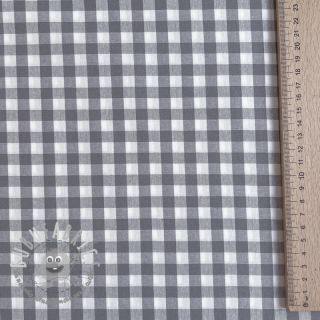 Tessuto di cotone Check grey