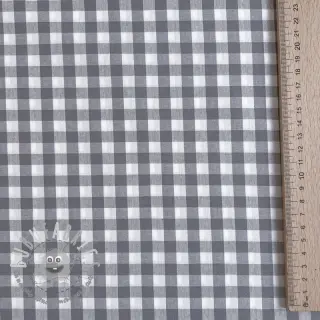 Tessuto di cotone Check grey