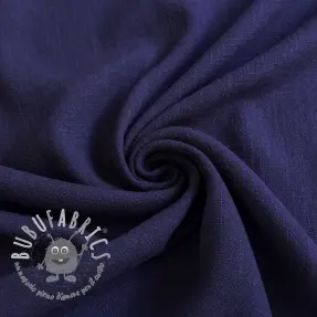 Viscosa con lino WASHED navy