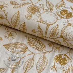 Tessuto decorativo RUSTIC VINTAGE PRINT Granata peanut