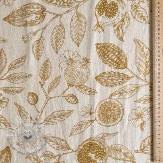 Tessuto decorativo RUSTIC VINTAGE PRINT Granata peanut