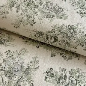 Tessuto decorativo RUSTIC VINTAGE PRINT Gabrielle kaki