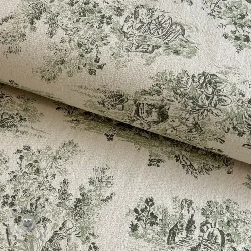 Tessuto decorativo RUSTIC VINTAGE PRINT Gabrielle kaki