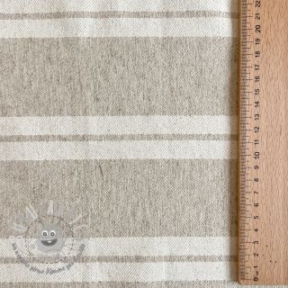 Tessuto decorativo jacquard LINEN LOOK Etretat lin