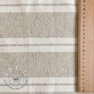 Tessuto decorativo jacquard LINEN LOOK Etretat lin