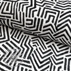 Tessuto decorativo jacquard Mesopotamie allover graphite