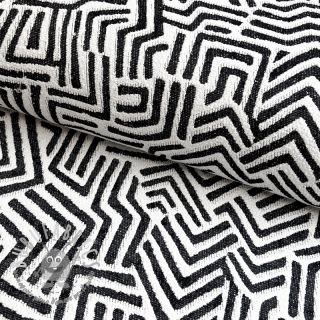Tessuto decorativo jacquard Mesopotamie allover graphite
